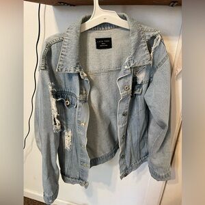 Y2K 90s ripped jeans jacket